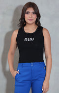 Blusa negra miu - BLUSA Boutiquemirel 