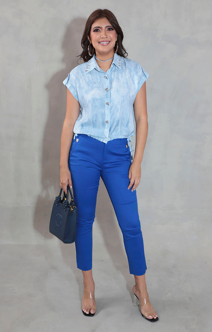 Blusa tie-dye azul - BLUSA Boutiquemirel 