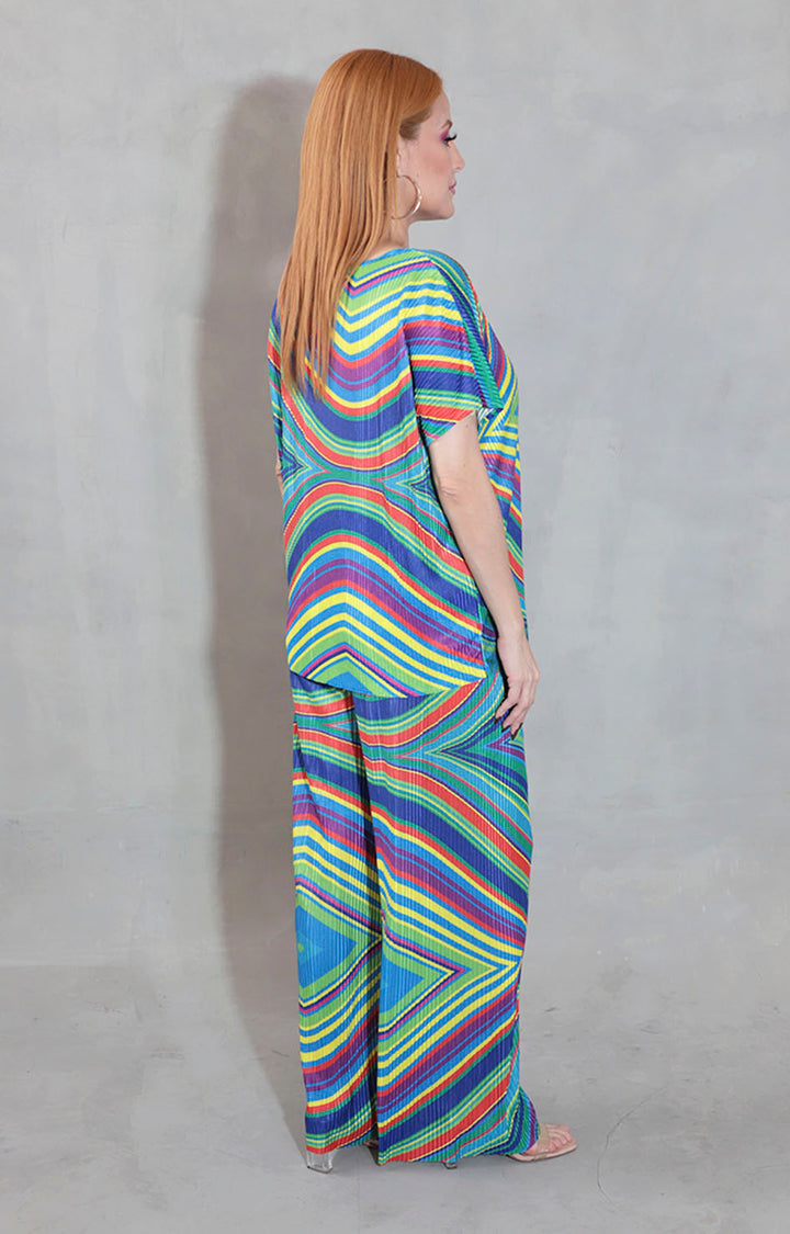 Conjunto azul estampado - CONJUNTO Boutiquemirel 