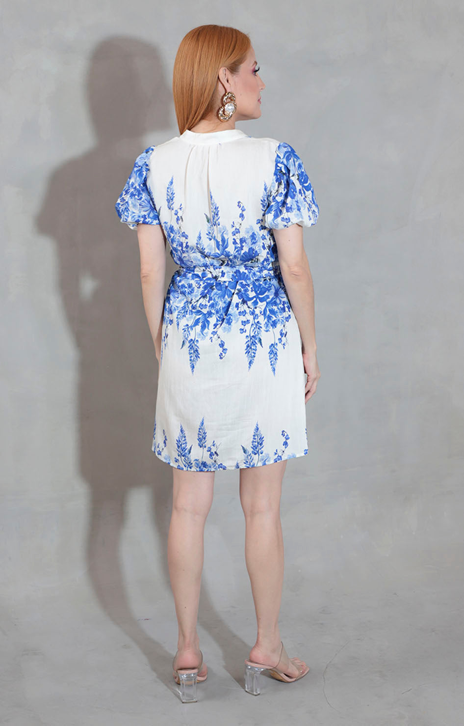 Vestido beige con flores - VESTIDO Boutiquemirel 