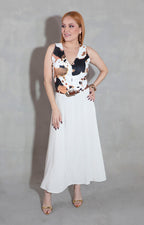 Chaleco blanco cow - CHALECO Boutiquemirel 