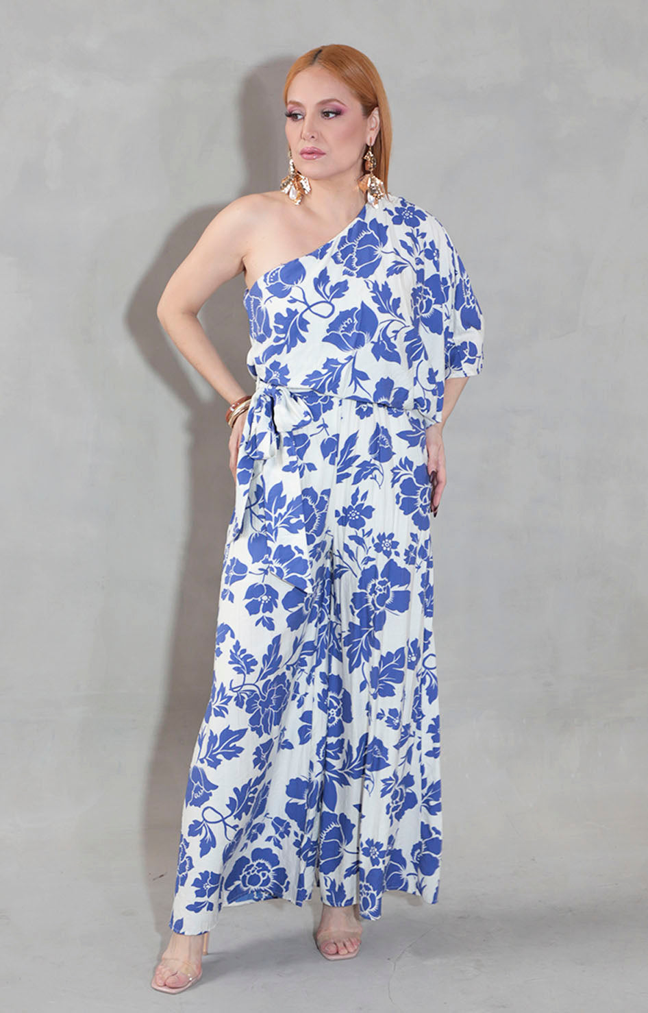 Palazzo beige con flores - PALAZZO Boutiquemirel 