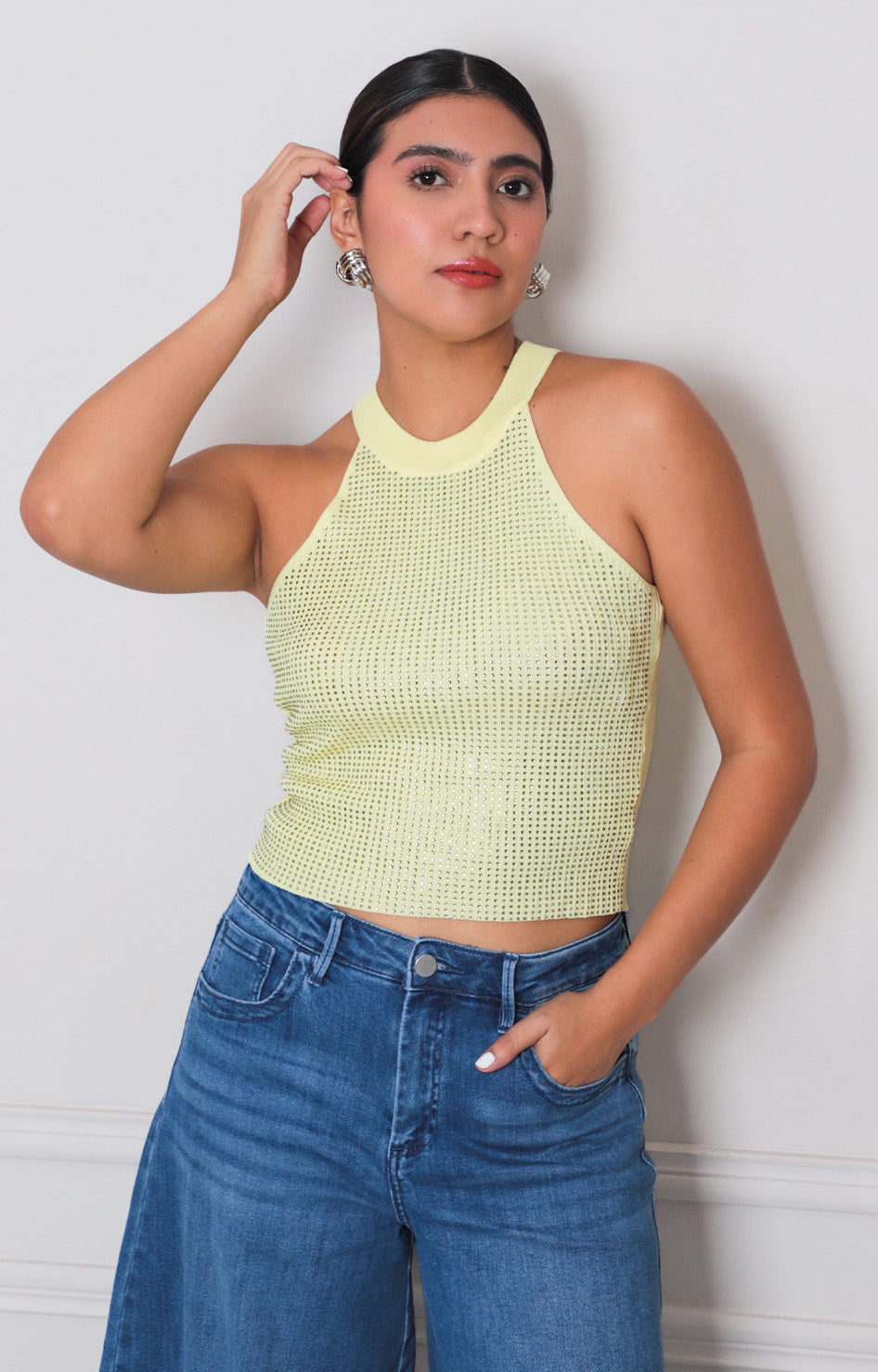 Blusa halter con brillos - BLUSAS REGULAR Boutiquemirel 