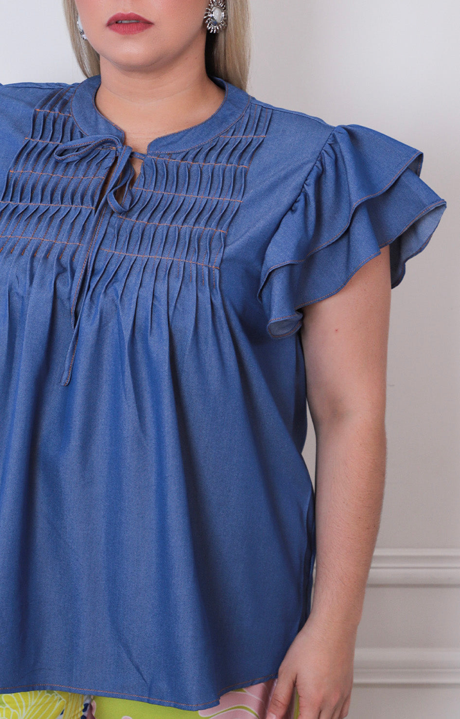 Blusa de mezclilla - BLUSAS CURVY Boutiquemirel 