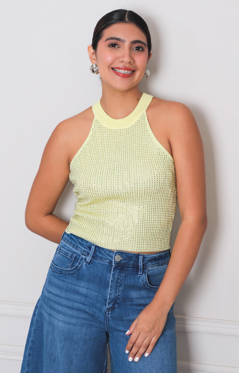 Blusa halter con brillos - BLUSAS REGULAR Boutiquemirel 