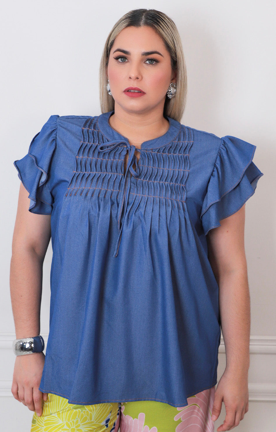Blusa de mezclilla - BLUSAS CURVY Boutiquemirel 
