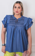Blusa de mezclilla - BLUSAS CURVY Boutiquemirel 