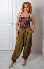Top estilo corsé de encaje con tirantes