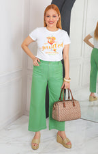 Blusa blanca con estampado