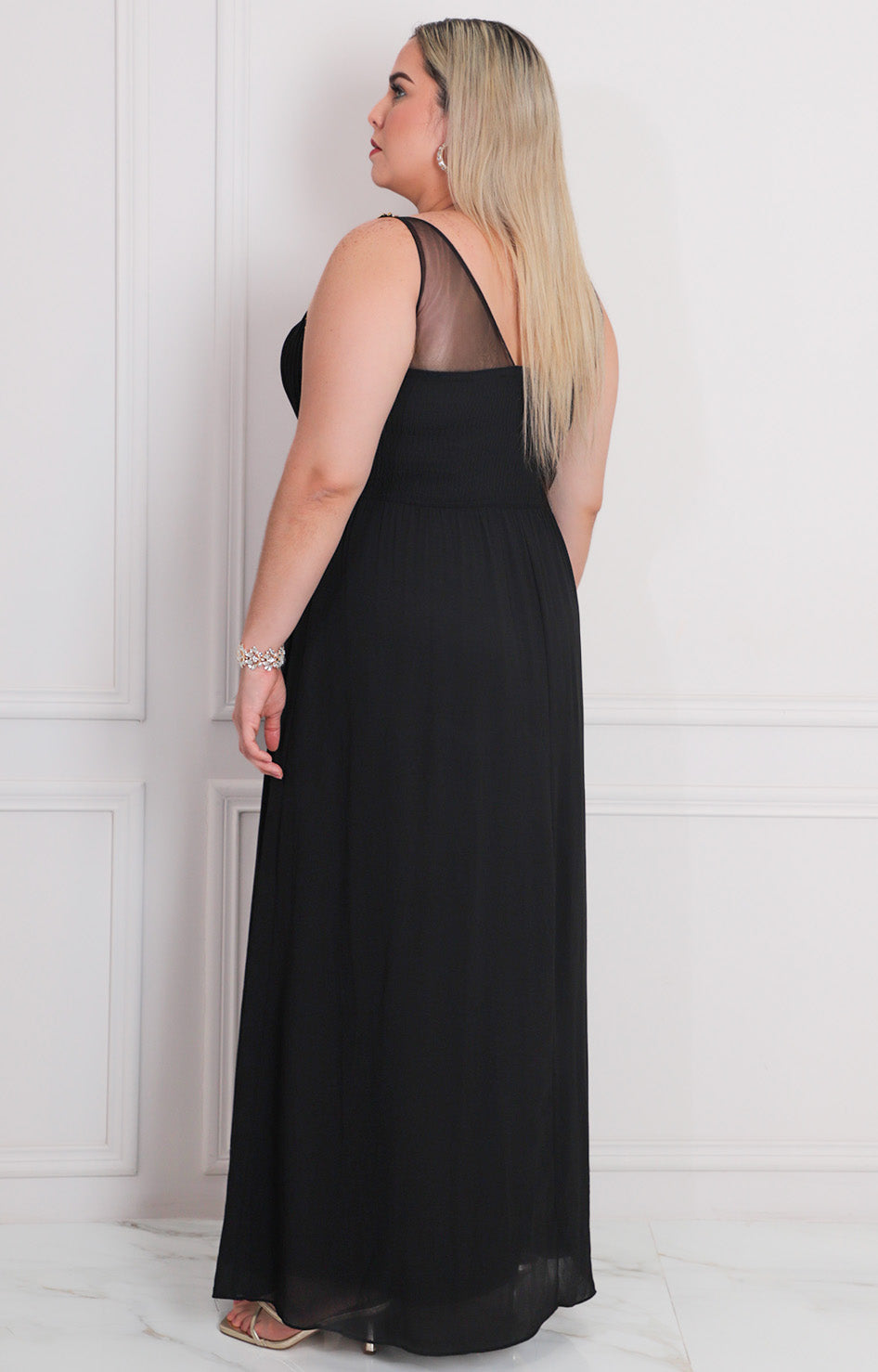 Vestido largo de tirantes - VESTIDO LARGO CURVY Boutiquemirel 