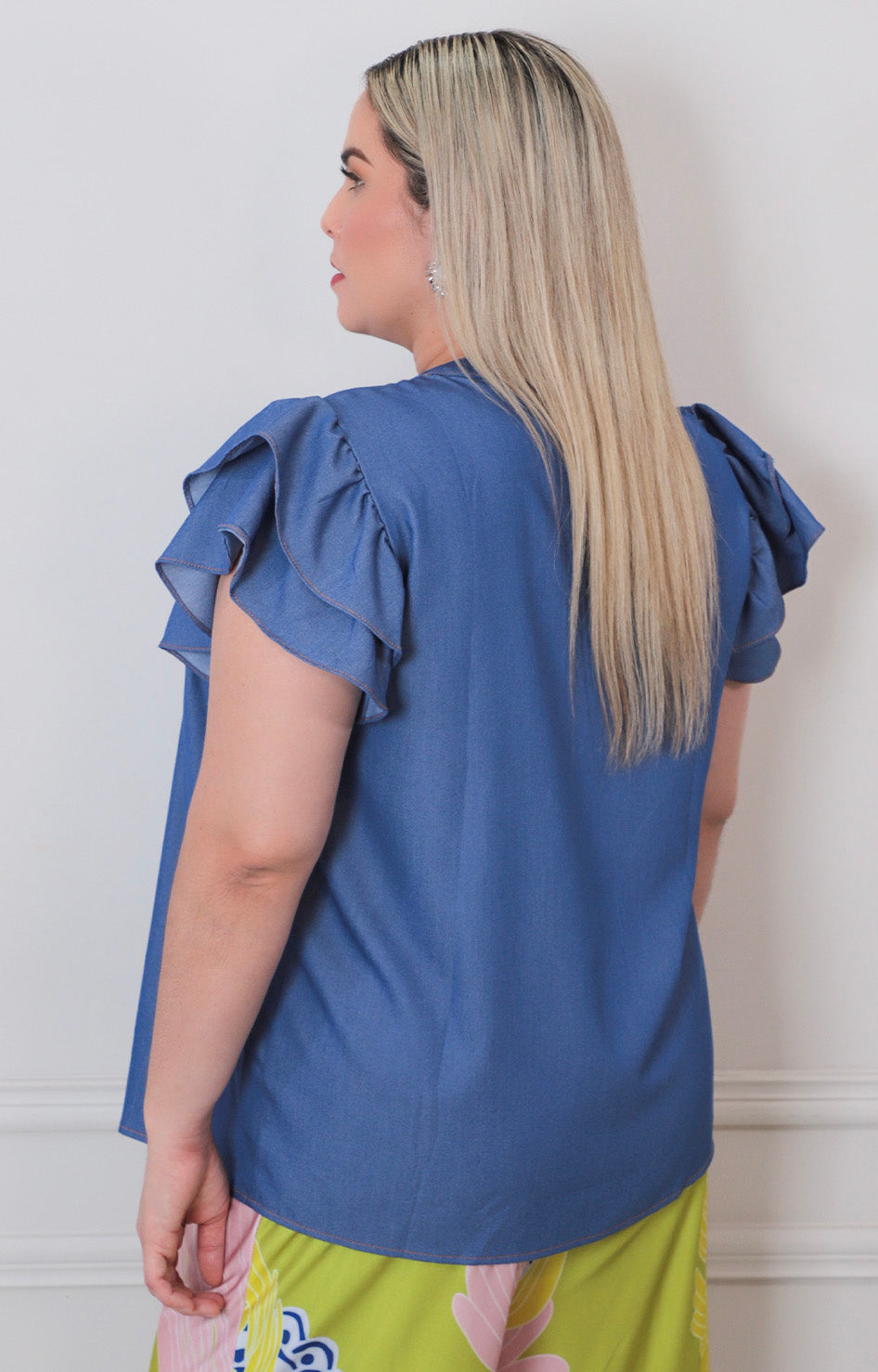 Blusa de mezclilla - BLUSAS CURVY Boutiquemirel 