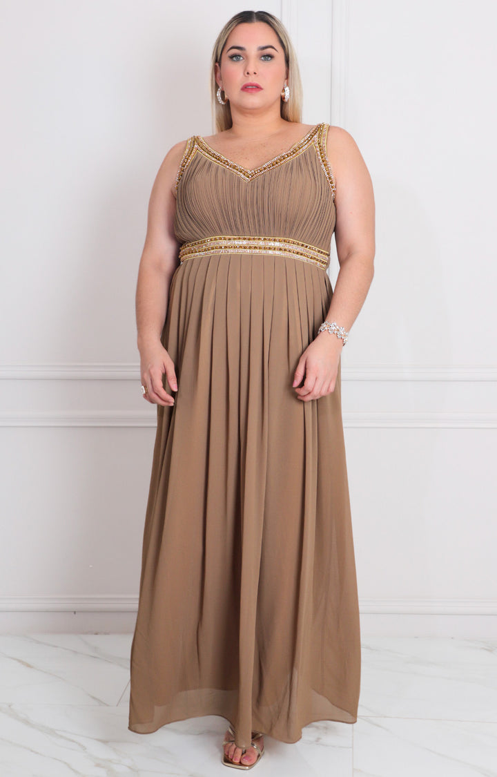 Vestido largo de tirantes - VESTIDO LARGO CURVY Boutiquemirel 