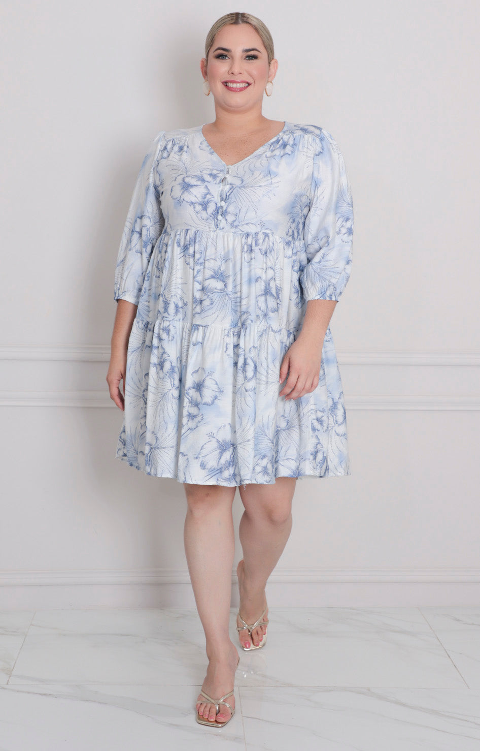 Vestido estampado corto - VESTIDO CORTO CURVY Boutiquemirel 