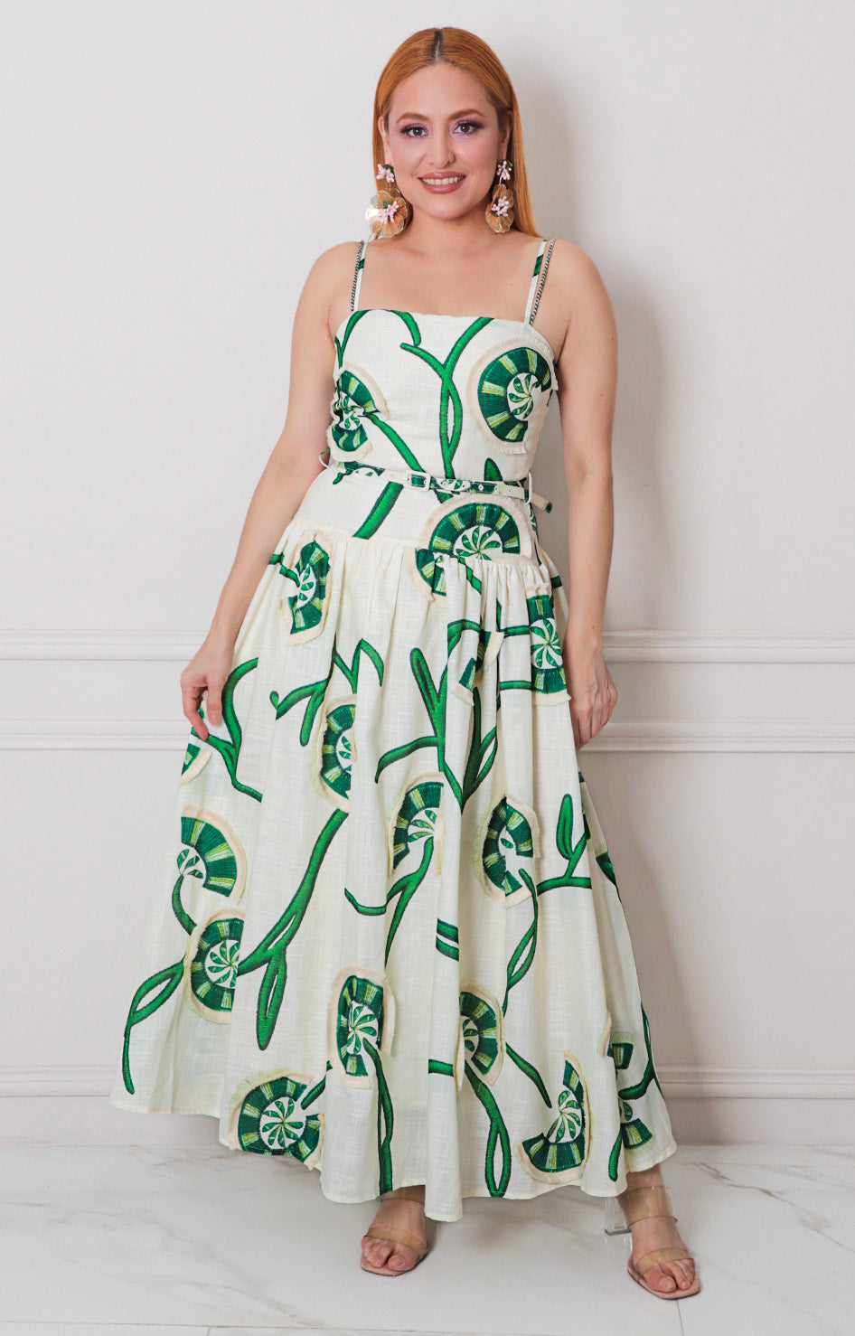 Vestido estampado de tirantes - VESTIDO LARGO REGULAR Boutiquemirel 