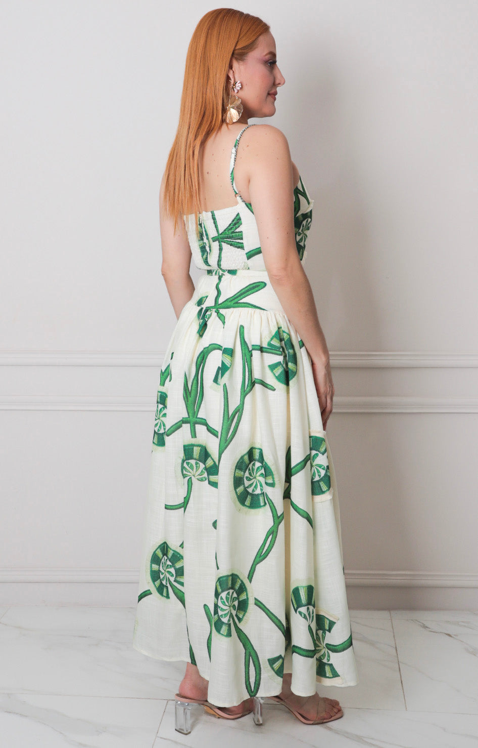 Vestido estampado de tirantes - VESTIDO LARGO REGULAR Boutiquemirel 