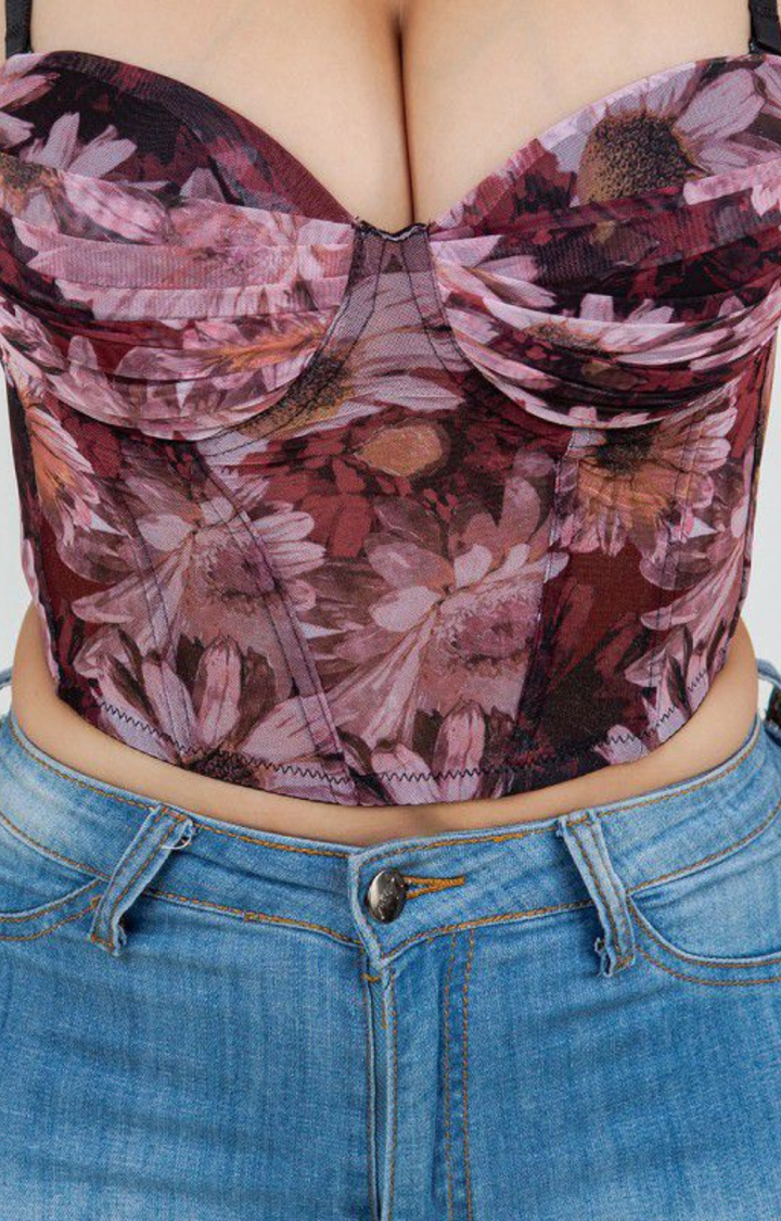 Blusa estampada de tirantes