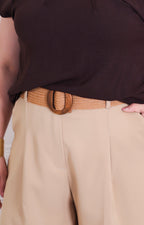 Capri con cinturón