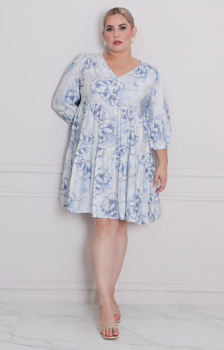 Vestido estampado corto - VESTIDO CORTO CURVY Boutiquemirel 