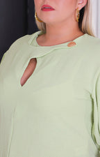 Blusa verde lisa