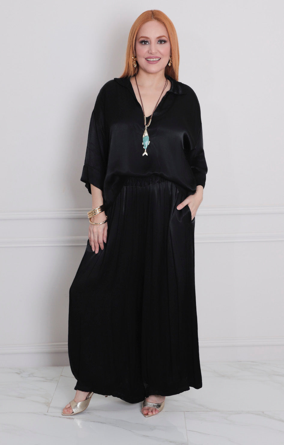 Conjunto negro liso - CONJUNTO Boutiquemirel 