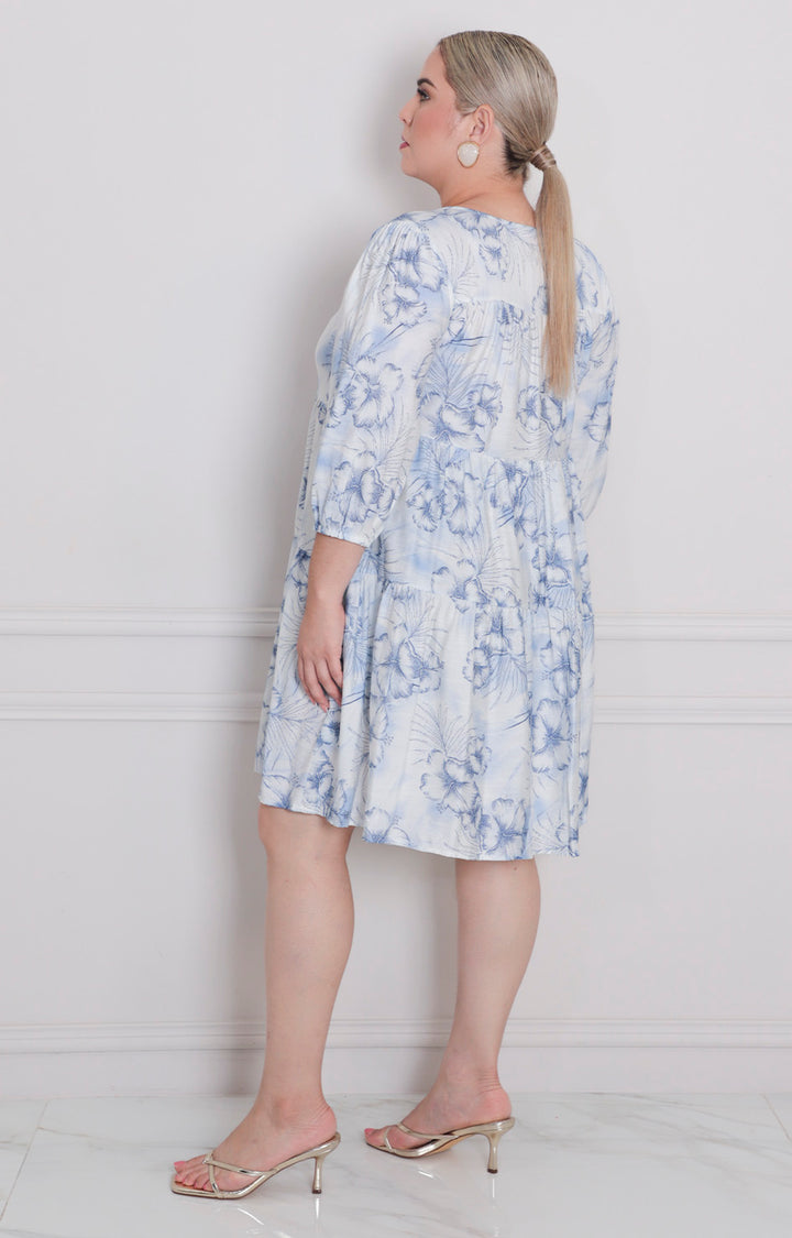 Vestido estampado corto - VESTIDO CORTO CURVY Boutiquemirel 