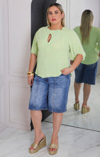 Blusa verde lisa