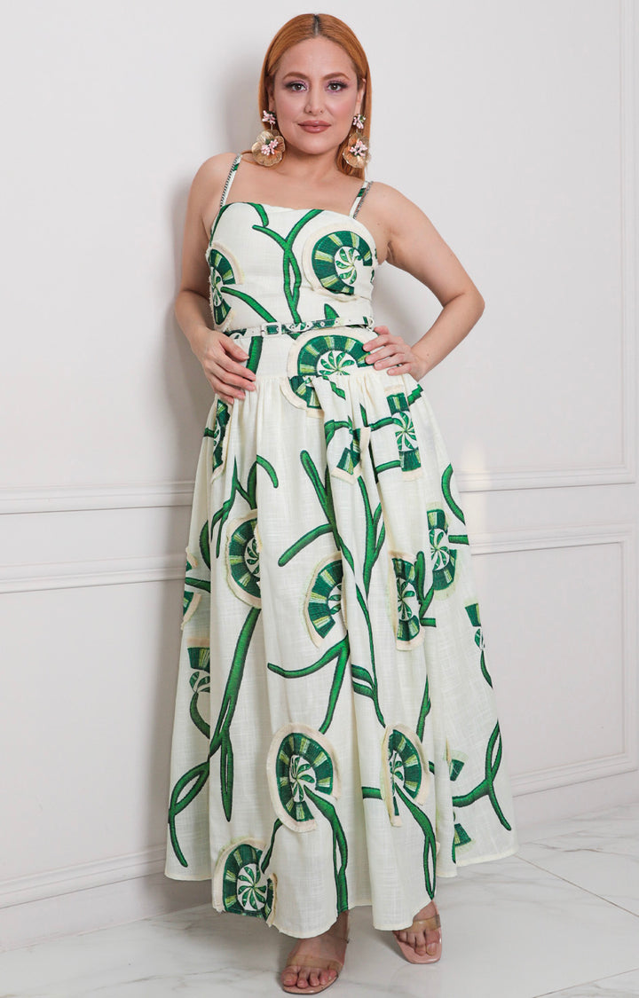 Vestido estampado de tirantes - VESTIDO LARGO REGULAR Boutiquemirel 