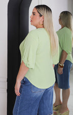 Blusa verde lisa