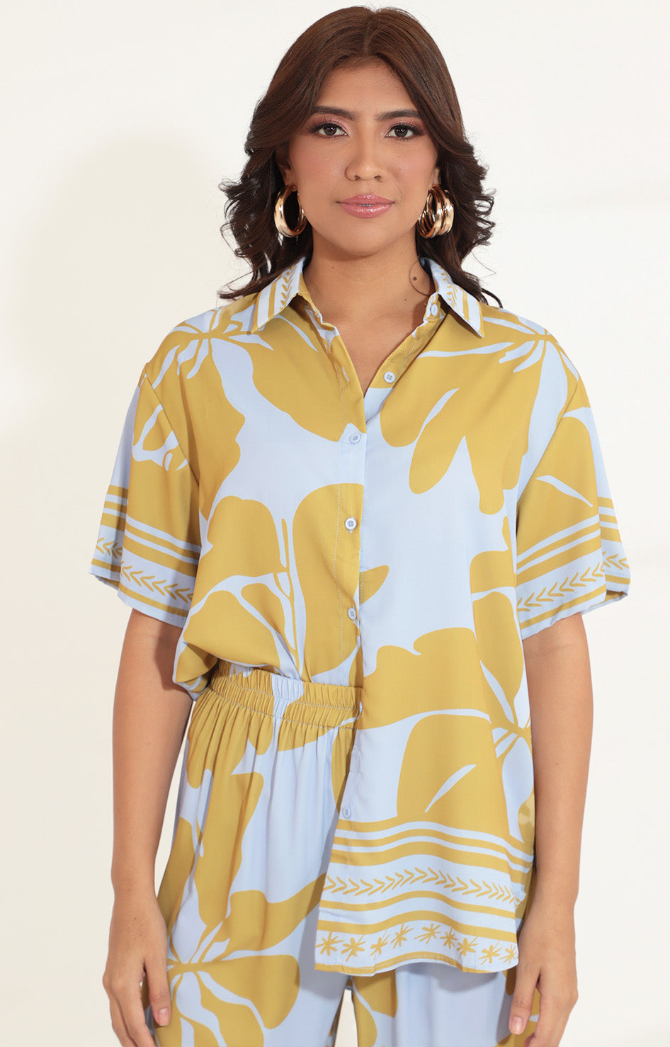 Conjunto mostaza estampado - CONJUNTO Boutiquemirel 