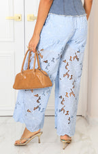 Pantalon azul de guipiur