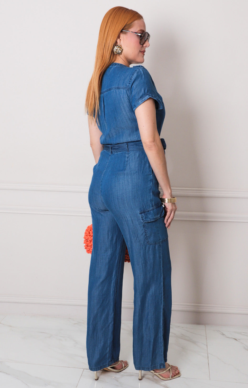 Palazzo de mezclilla con lazo - PALAZZO LARGO MEZCLILLA REGULAR Boutiquemirel 