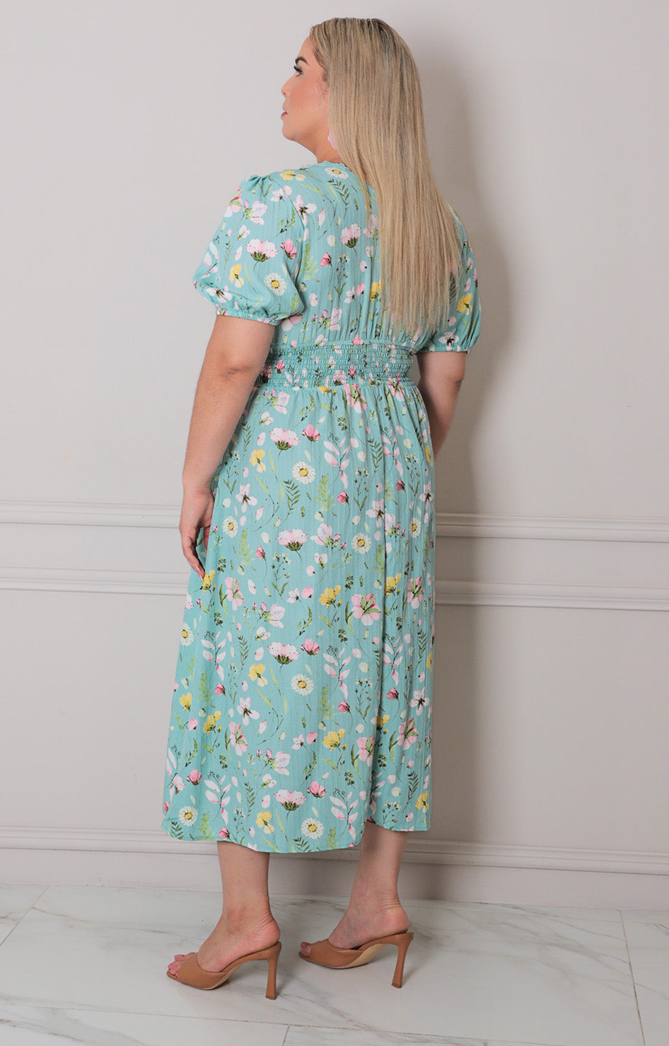 Vestido estampado floral - VESTIDO LARGO CURVY Boutiquemirel 