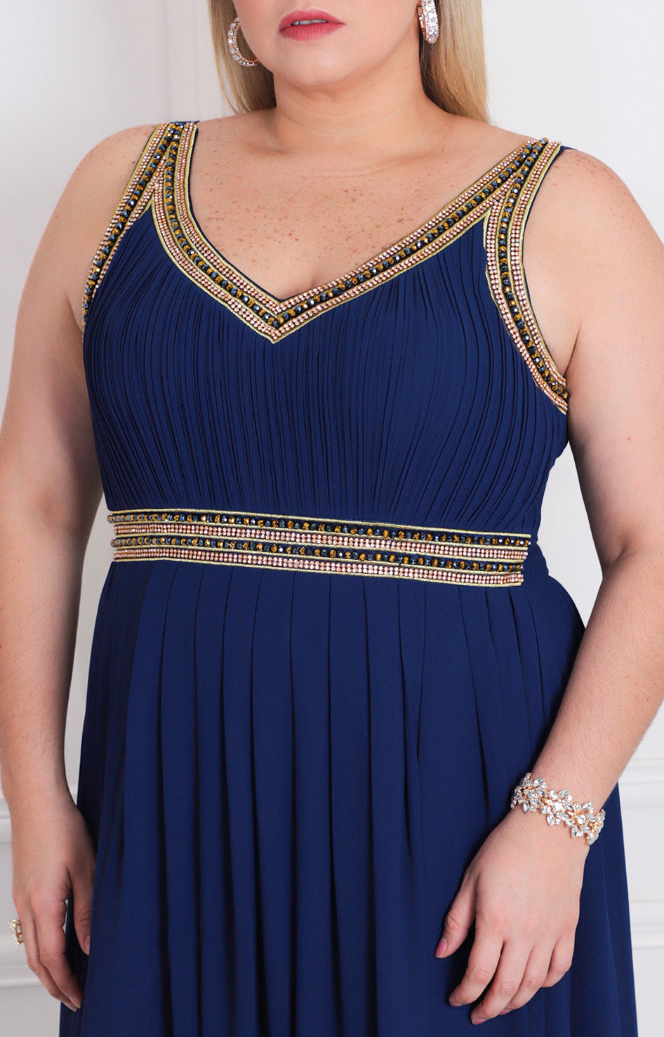 Vestido largo de tirantes - VESTIDO LARGO CURVY Boutiquemirel 