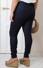 Pantalón skinny negro de mezclilla