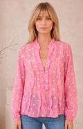 Blusa rosa polka dot - BLUSAS REGULAR Boutiquemirel 