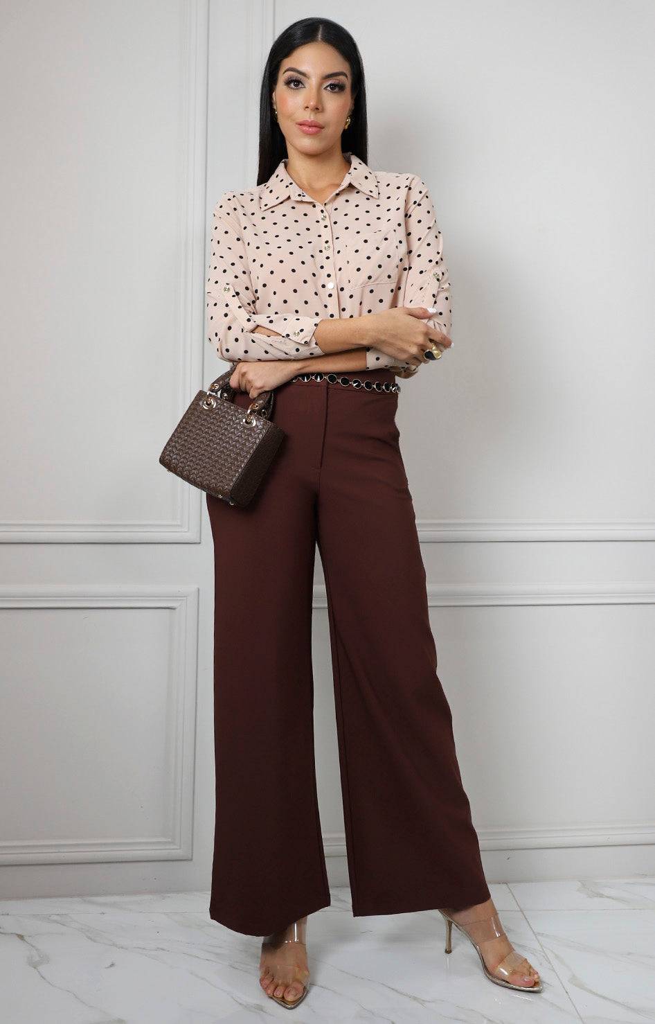 Pantalón de vestir wide leg