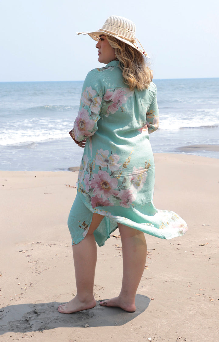 V*3-26*MEO  MELI*NV-1579*CAFE - VESTIDO LARGO CURVY Boutiquemirel 