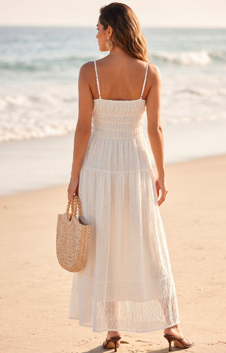 Vestido boho con detalles bordados - VESTIDO LARGO REGULAR Boutiquemirel 