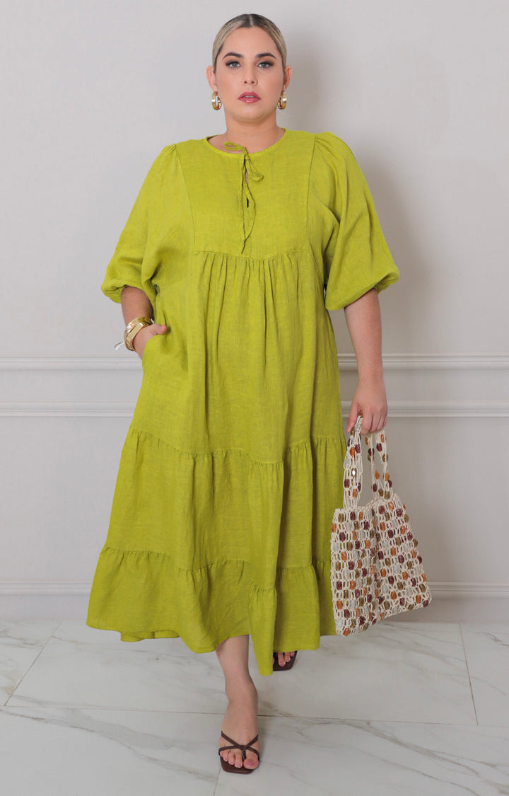 Vestido verde liso - VESTIDO CORTO CURVY Boutiquemirel 