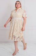 Vestido corto de guipiur - VESTIDO LARGO CURVY Boutiquemirel 
