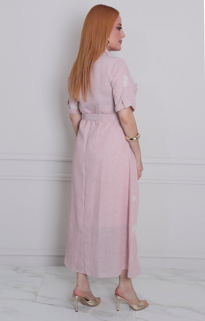 Vestido estampado con lazo - VESTIDO LARGO REGULAR Boutiquemirel 