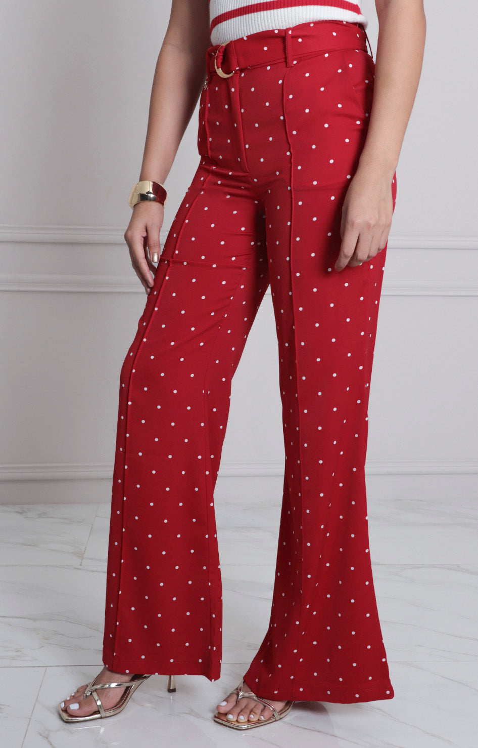 Pantalòn estampado con cinturòn - PANTALON REGULAR Boutiquemirel 