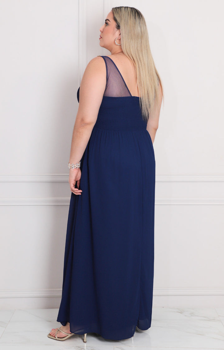 Vestido largo de tirantes - VESTIDO LARGO CURVY Boutiquemirel 