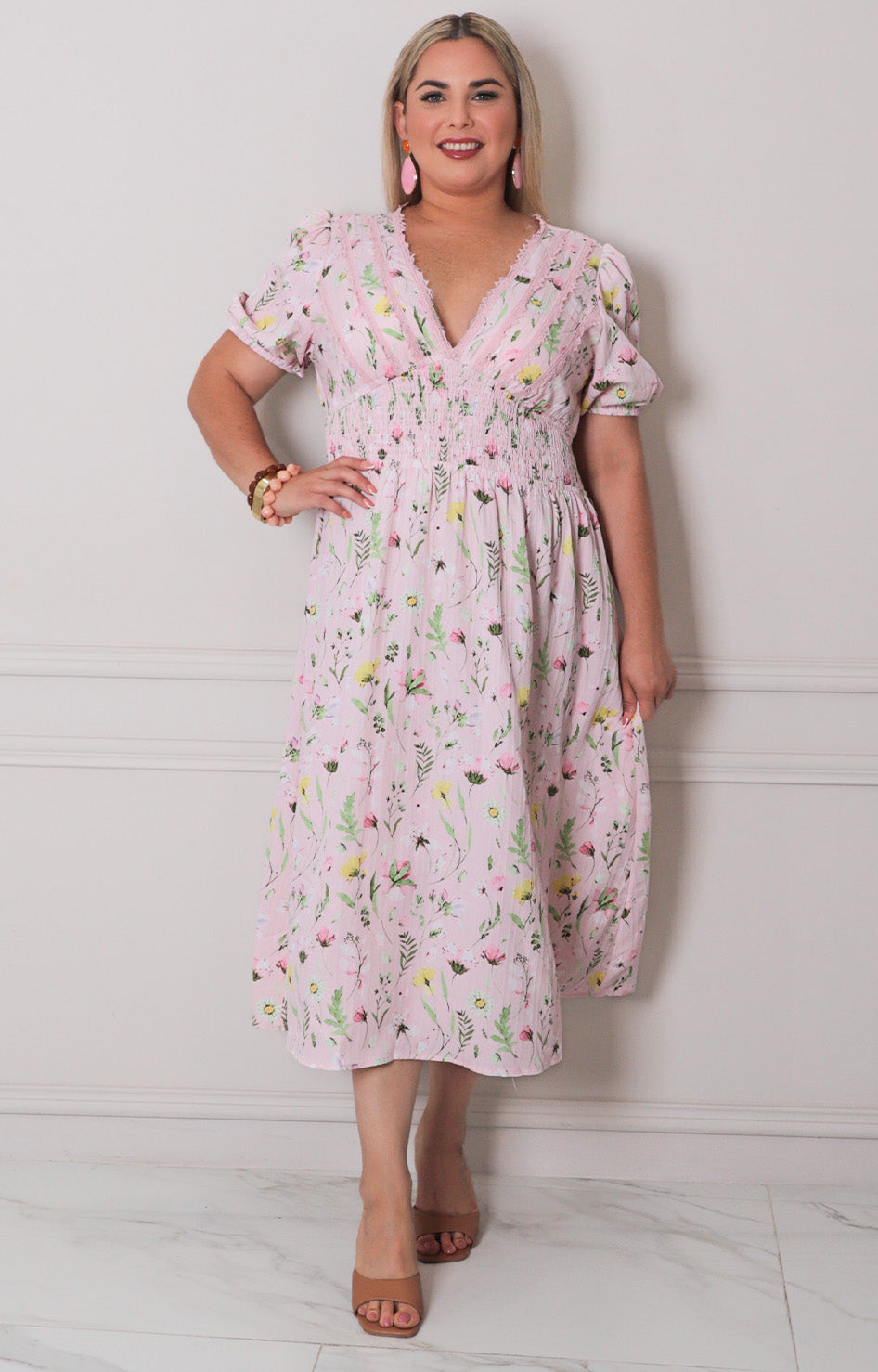 Vestido estampado floral - VESTIDO LARGO CURVY Boutiquemirel 