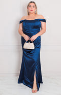 Vestido de tirantes con fruncido - VESTIDO LARGO CURVY Boutiquemirel 