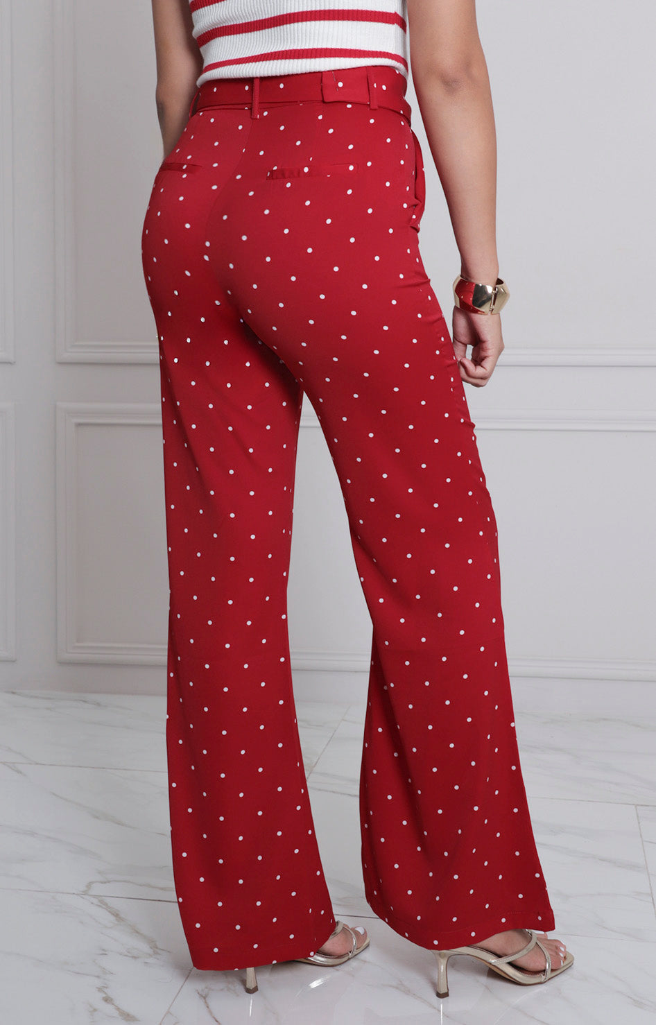 Pantalòn estampado con cinturòn - PANTALON REGULAR Boutiquemirel 