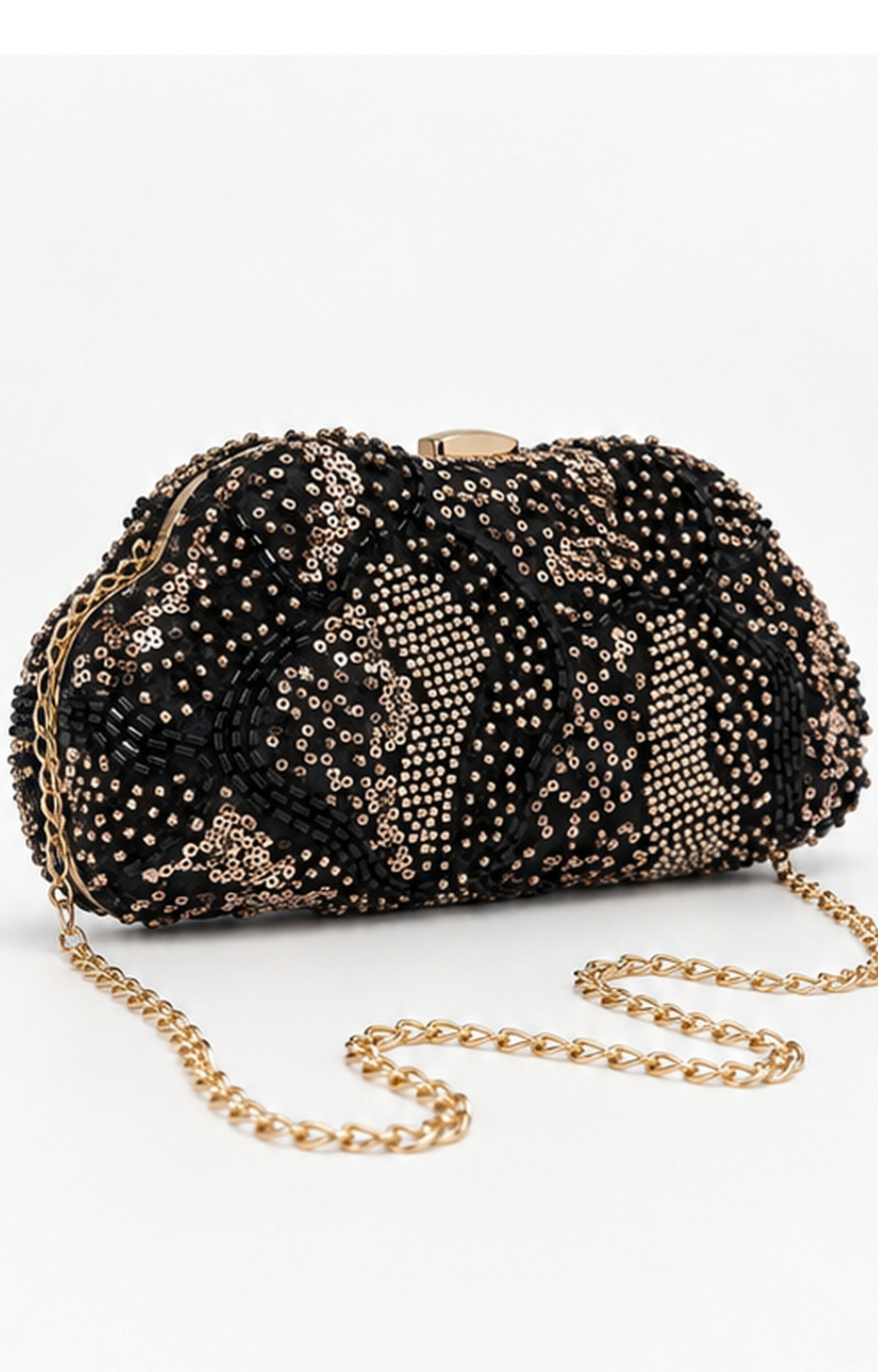 Bolso clutch de fiesta con brillos