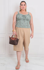 Blusa de tirantes estampada