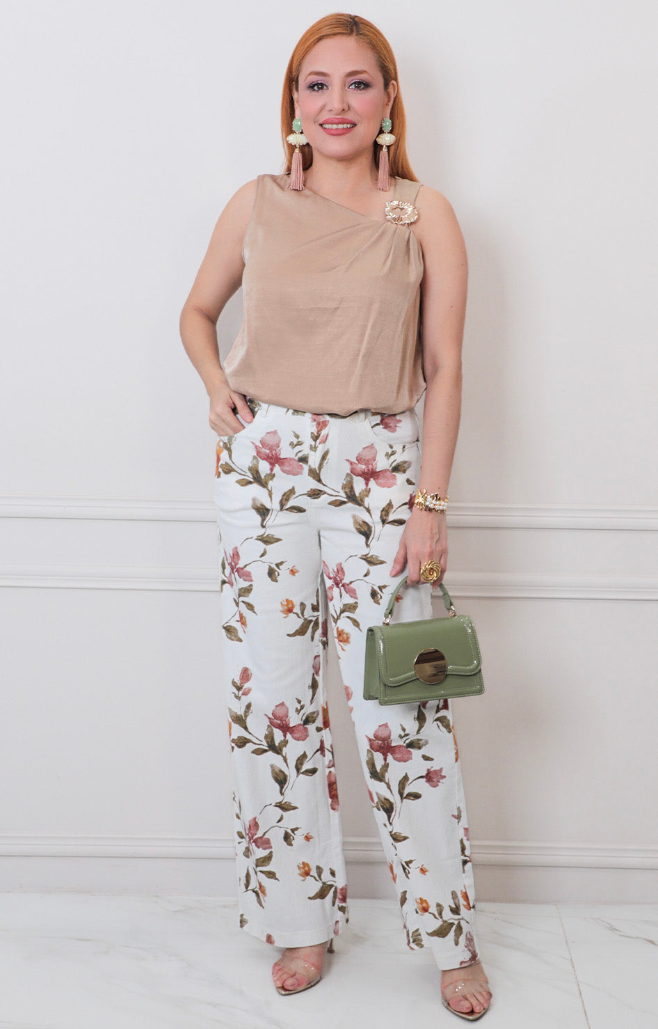 P*4-26*SPACE*4522*BLANCO ESTAMPADO - PANTALON REGULAR Boutiquemirel 