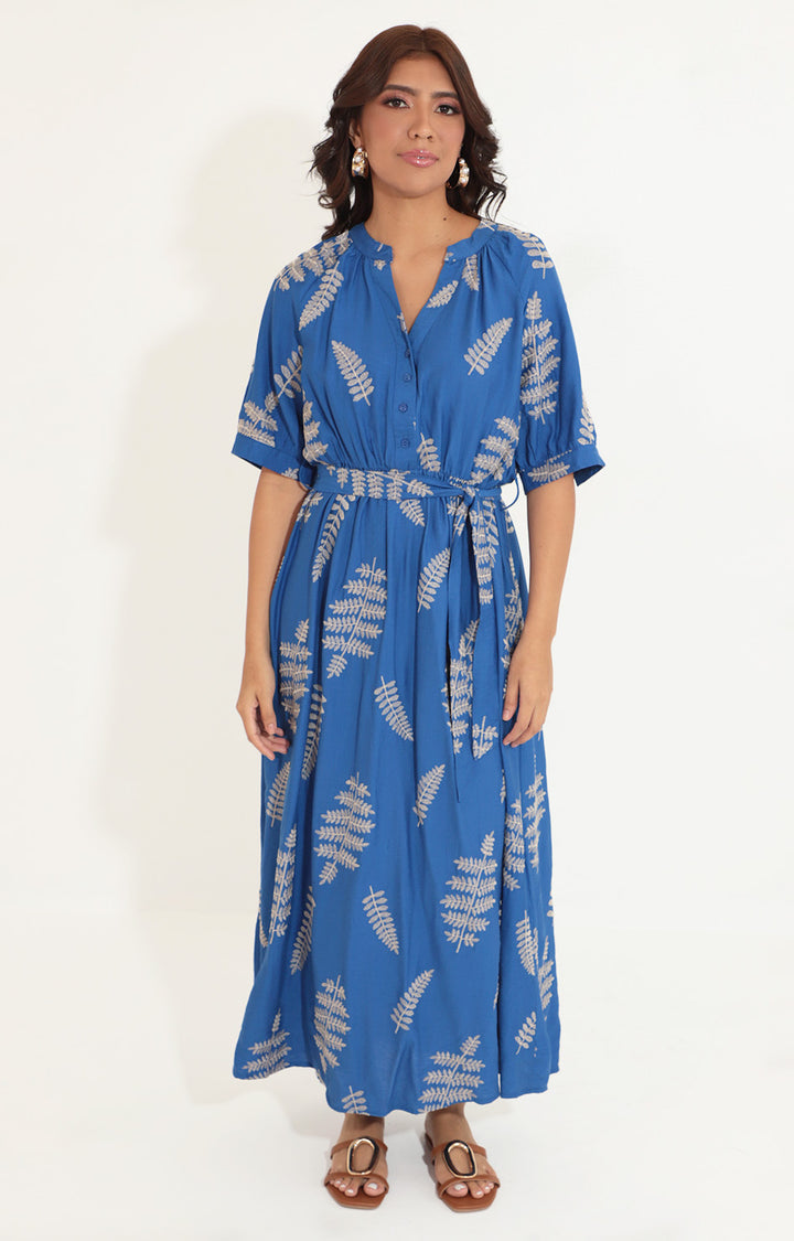 Vestido azul estampado - VESTIDO XL Boutiquemirel 